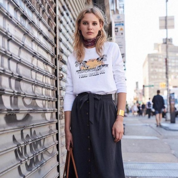 🌸SEZANE x Sea NY sweatshirt in cotton “I need vitamin Sea” good condition - Picture 3 of 15